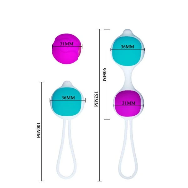 Health Kegel Pretty Love Flirtation Orgasmic Ball Deluxe Liebeskugeln Silikon