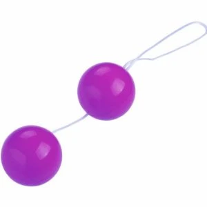 Baile Stimulating Twin Balls Purple – Chinese love balls for pelvic floor training