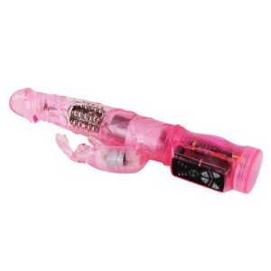 Baile Rotating Pink Rabbit Mini Rotator Vibrator with Clitoral Stimulator - Image 2