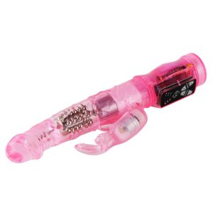 Baile Rotating Pink Rabbit Mini Rotator Vibrator with Clitoral Stimulator - Image 3