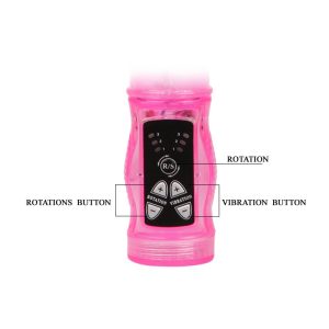 Baile Rotating Pink Rabbit Mini Rotator Vibrator with Clitoral Stimulator - Image 5