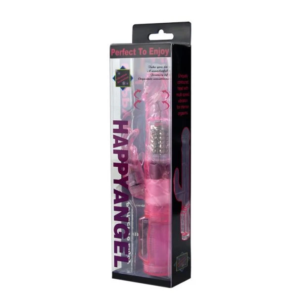 Baile Rotating Pink Rabbit Mini Rotator Vibrator with Clitoral Stimulator