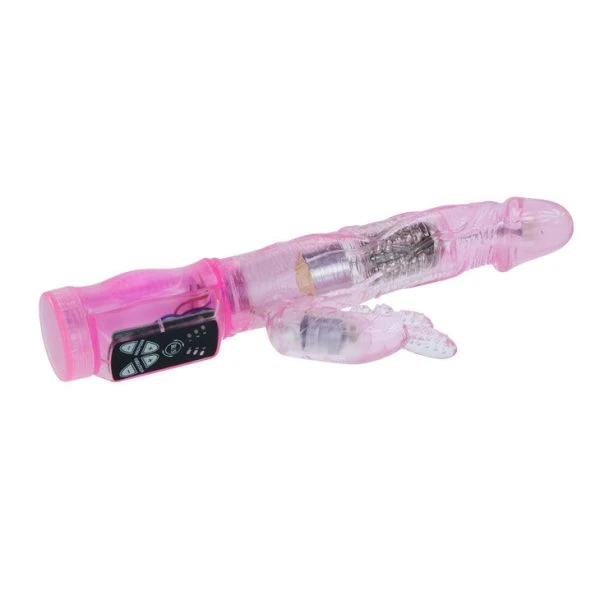 Baile Rotations Mini Konijn Vibrator met Kralen Lila