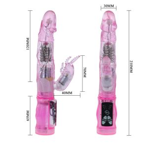 Baile Rotations Mini Konijn Vibrator met Kralen Lila Baile Rotations Mini Konijn Vibrator met Kralen Lila - Afbeelding 4