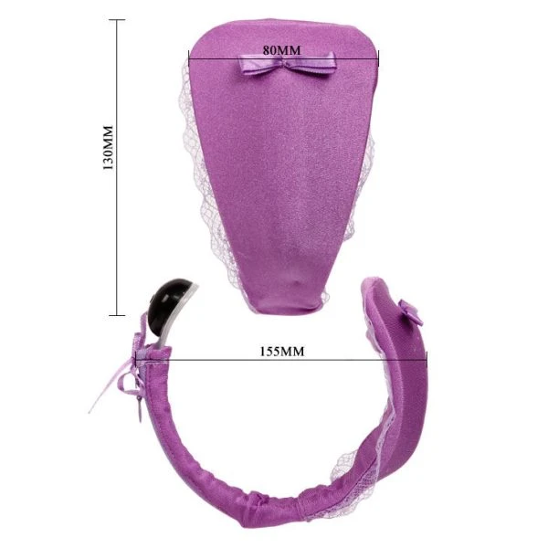 Baile Tanga met vibrator en afstandsbediening lila Baile Tanga met vibrator en afstandsbediening lila