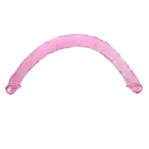 Baile Anal Double Dildo made of Gelatin, blue