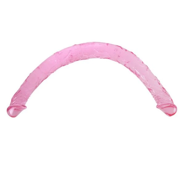 Baile Anal Dubbele Dildo van Gelatine, blauw