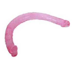 Baile Anal Dubbele Dildo van Gelatine, blauw Baile Anal Dubbele Dildo van Gelatine, blauw - Afbeelding 4