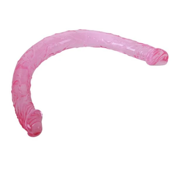 Baile Anal Dubbele Dildo van Gelatine, blauw