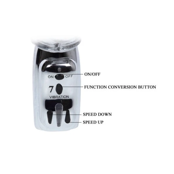 Baile Rotations Amour Raketen Vibrator met roterende kralen 26,5 cm Baile Rotations Amour Raketen Vibrator met roterende kralen 26,5 cm