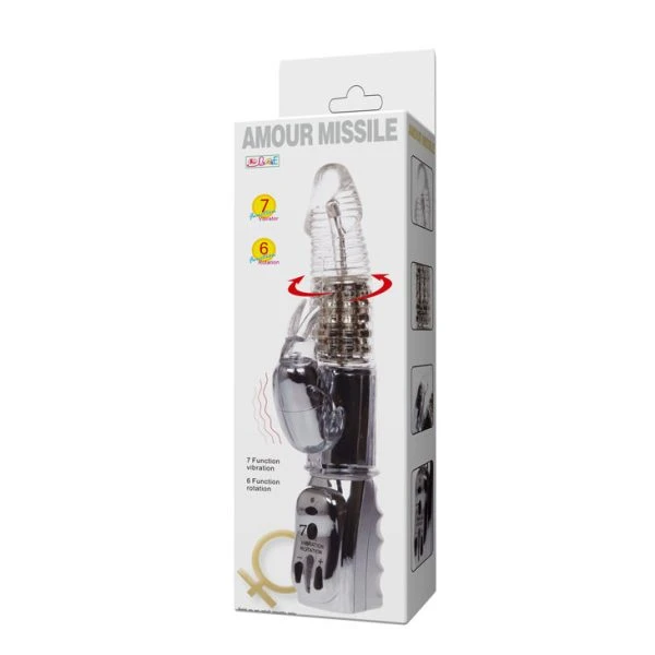 Baile Rotations Amour Raketen Vibrator met roterende kralen 26,5 cm Baile Rotations Amour Raketen Vibrator met roterende kralen 26,5 cm