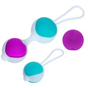 Health Kegel Pretty Love Flirtation Liebeskogels met 4 verwisselbare ballen Health Kegel Pretty Love Flirtation Liebeskogels met 4 verwisselbare ballen - Afbeelding 2