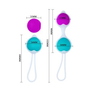 Health Kegel Pretty Love Flirtation Liebeskogels met 4 verwisselbare ballen Health Kegel Pretty Love Flirtation Liebeskogels met 4 verwisselbare ballen - Afbeelding 5