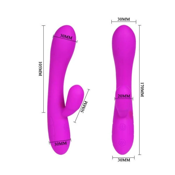 High Tech Pretty Love Smart Victor Vibrator mit Klitorisstimulator, 170 mm