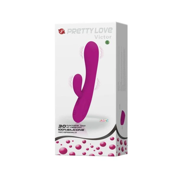 High Tech Pretty Love Smart Victor Vibrator mit Klitorisstimulator, 170 mm