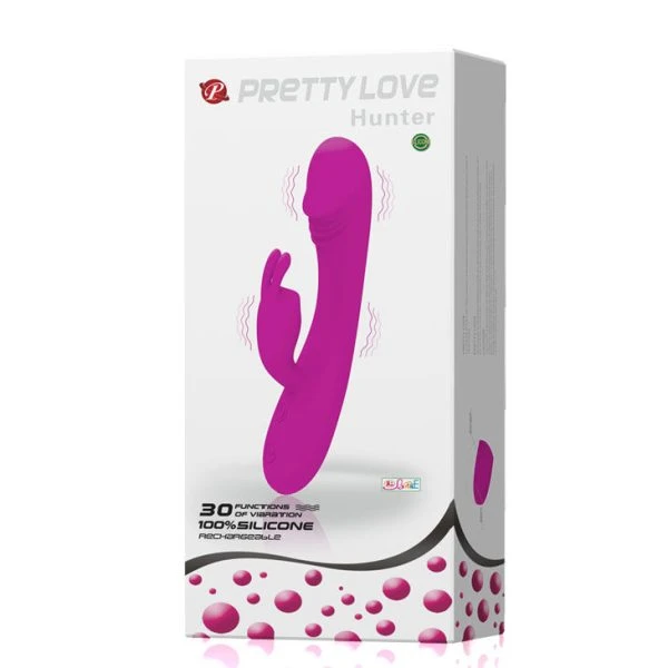 High Tech Pretty Love Smart Vibrator met Konijn 30 standen High Tech Pretty Love Smart Vibrator met Konijn 30 standen