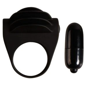FOR HIM Pretty Love Chester Vibrator Ring made of silicone, black