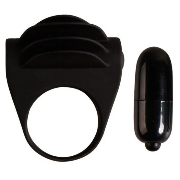 FOR HIM Pretty Love Chester Vibratorring van siliconen zwart