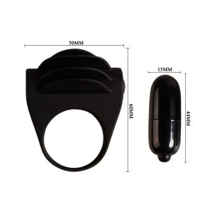FOR HIM Pretty Love Chester Vibratorring van siliconen zwart FOR HIM Pretty Love Chester Vibratorring van siliconen zwart - Afbeelding 6