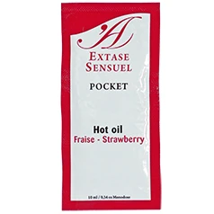 Extase Sensual Aardbei Stimulerende Olie met Warmte-effect