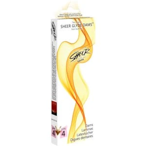 Sheer Glyde Latex-Dam Oralseks Aardbei 25 cm x 15 cm