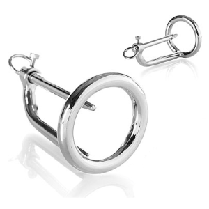 Metal Hard Eikelring met urethraplug van chirurgenstaal Metal Hard Eikelring met urethraplug van chirurgenstaal - Afbeelding 2