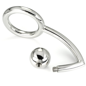 Metal Hard Penisring met Anaalhaak 45 mm van Chirurgenstaal Metal Hard Penisring met Anaalhaak 45 mm van Chirurgenstaal - Afbeelding 2