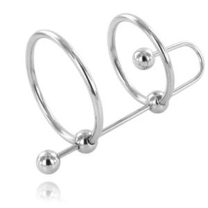 Metal Hard Cockring mit Urethralstopp aus Stahl