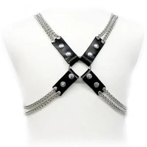Leren Body Ketting Harness voor Mannen, verstelbaar S tot XL
