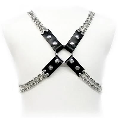 Leather Body Ketten Harness für Männer, verstellbar S bis XL