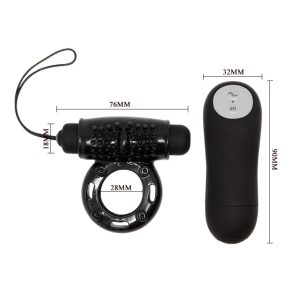 Baile FOR HIM Penisring met afstandsbediening en vibratiebal, 20 functies Baile FOR HIM Penisring met afstandsbediening en vibratiebal, 20 functies - Afbeelding 4
