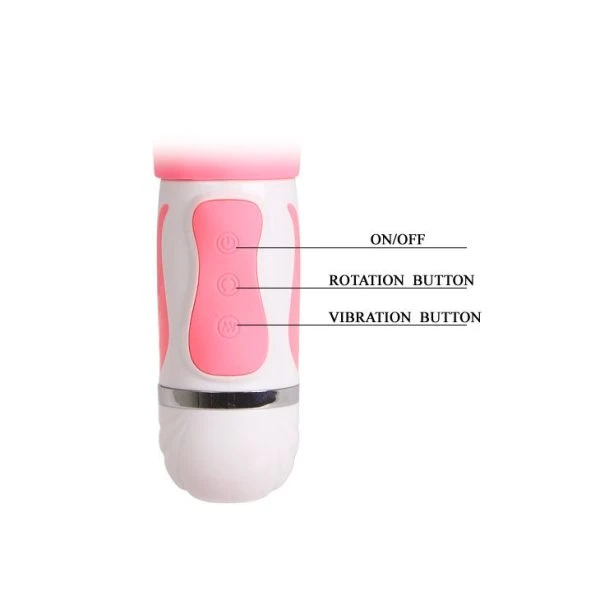 High Tech Pretty Love Smart Steven Rabbit Vibrator met clitorale stimulator, roze