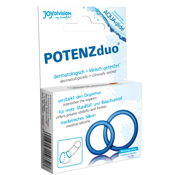 Joydivision Potenzduo Penisring-Set met twee ringen maat M