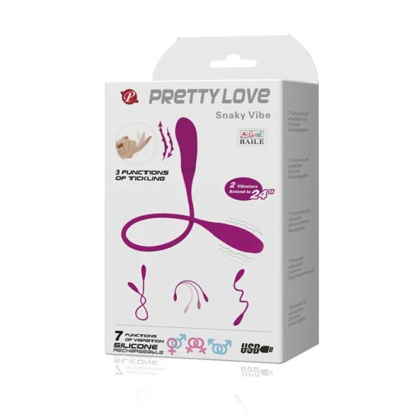 FUN Toys Pretty Love Smart Snaky Vibe Vibrator met Kriebelfunctie FUN Toys Pretty Love Smart Snaky Vibe Vibrator met Kriebelfunctie