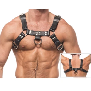 Leren Body Lederbody Kettingharness III voor Mannen S tot XL