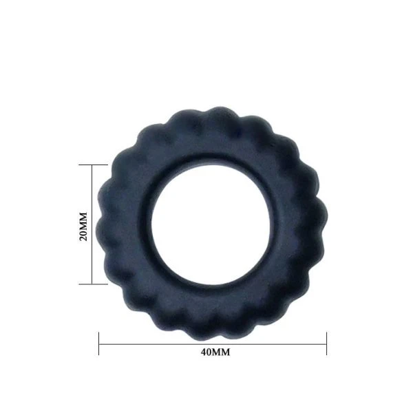 Baile FOR HIM Titan Cockring van siliconen 2 cm zwart