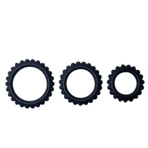 Baile FOR HIM Cockring-Set Titan 3 Stück Silikon 2,8 / 2,4 / 1,9 cm schwarz Baile FOR HIM Cockring-Set Titan 3 Stück Silikon 2,8 / 2,4 / 1,9 cm schwarz – Bild 1