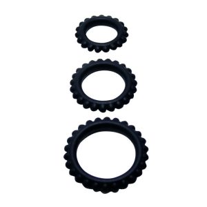 Baile FOR HIM Cockring-Set Titan 3 Stück Silikon 2,8 / 2,4 / 1,9 cm schwarz Baile FOR HIM Cockring-Set Titan 3 Stück Silikon 2,8 / 2,4 / 1,9 cm schwarz – Bild 2