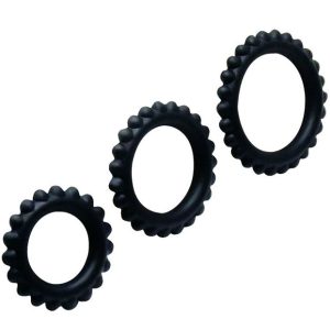 Baile FOR HIM Cockring-Set Titan 3 Stück Silikon 2,8 / 2,4 / 1,9 cm schwarz Baile FOR HIM Cockring-Set Titan 3 Stück Silikon 2,8 / 2,4 / 1,9 cm schwarz – Bild 3