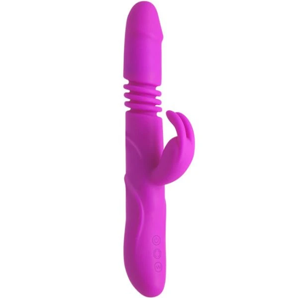 High Tech Pretty Love Ward Rabbit Up&down Vibrator met Clitorisstimulator, Siliconen