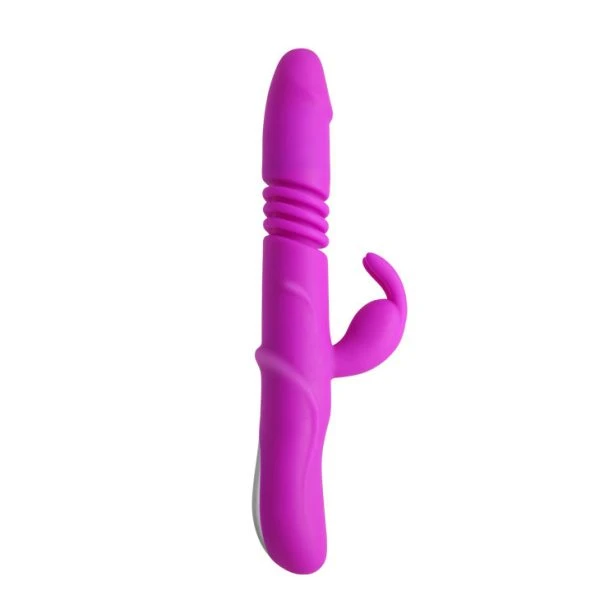 High Tech Pretty Love Ward Rabbit Up&down Vibrator met Clitorisstimulator, Siliconen