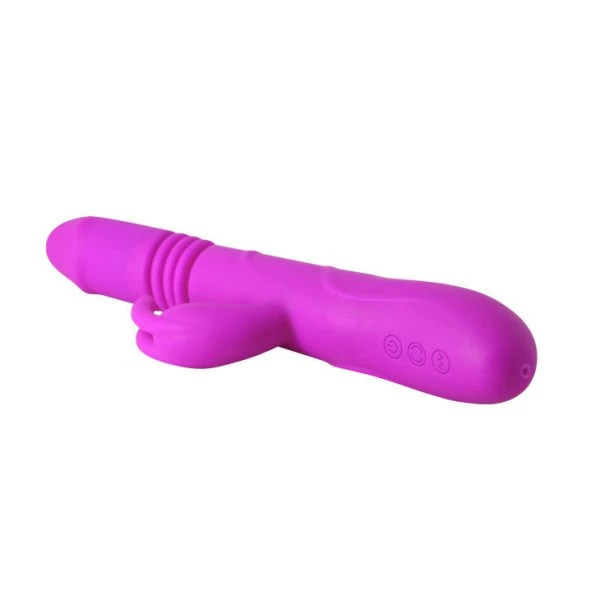 High Tech Pretty Love Ward Rabbit Up&down Vibrator met Clitorisstimulator, Siliconen