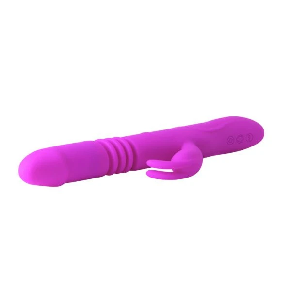 High Tech Pretty Love Ward Rabbit Up&down Vibrator met Clitorisstimulator, Siliconen