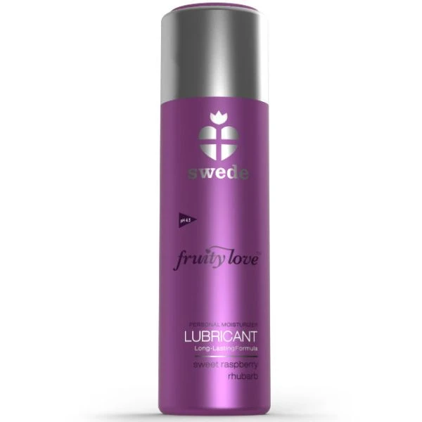 Swede Fruity Love Glijmiddel Framboos Rabarber 100 ml met aroma