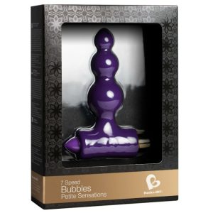 Rocks-off Petite Bubbles Anaalvibrator met fluwelen handvat, paars Rocks-off Petite Bubbles Anaalvibrator met fluwelen handvat, paars - Afbeelding 2