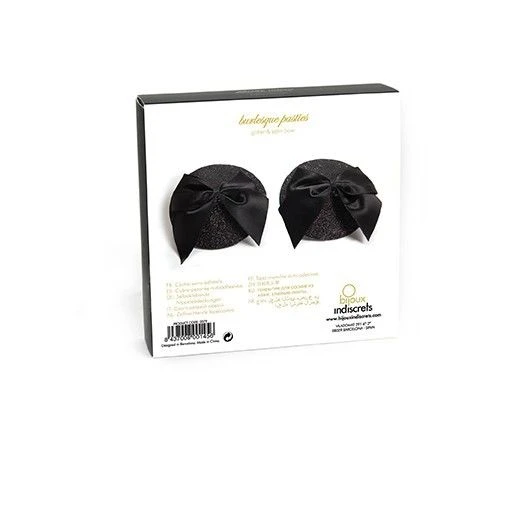 Bijoux Burlesque Pasties zelfklevende tepelbedekkingen met strik Bijoux Burlesque Pasties zelfklevende tepelbedekkingen met strik