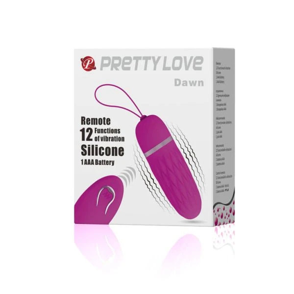 Remote Control Pretty Love Flirtation Dawn Trillend eitje van siliconen, paars Remote Control Pretty Love Flirtation Dawn Trillend eitje van siliconen, paars