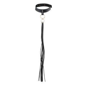 Bijoux Maze Quasten-Choker Schwarz – Bondage-Halskette mit Peitsche Bijoux Maze Quasten-Choker Schwarz – Bondage-Halskette mit Peitsche – Bild 1