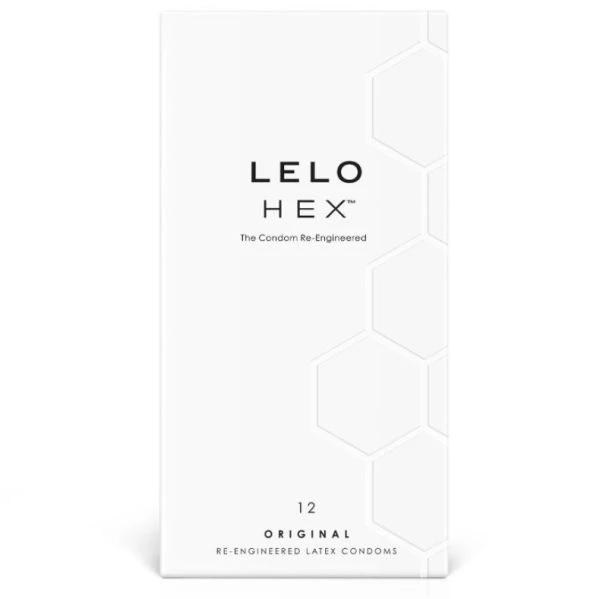 Lelo HEX Condooms 12-pack, 0,045 mm dun, 54 mm nominale breedte