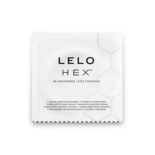 Lelo HEX Condooms 12-pack, 0,045 mm dun, 54 mm nominale breedte